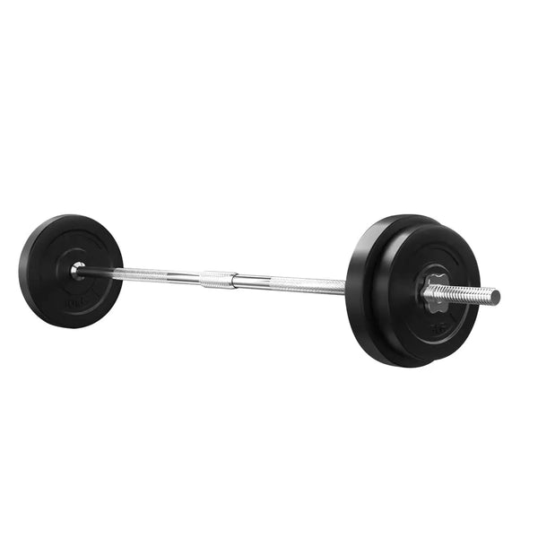 38KG Barbell Weight Set Plates Bar Bench Press Fitness Exercise Home Gym 168cm Deals499