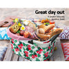 Alfresco Picnic Bag Basket Folding Hamper Camping Hiking Insulated Outdoor Deals499