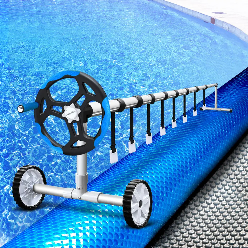 Aquabuddy Solar Pool Cover Roller Swimming Pools Wheel Blanket 500 Micron 8X4.2M Deals499