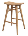 Aria Oval Solid Mindi Kitchen Counter Stool (Natural) from Deals499 at Deals499