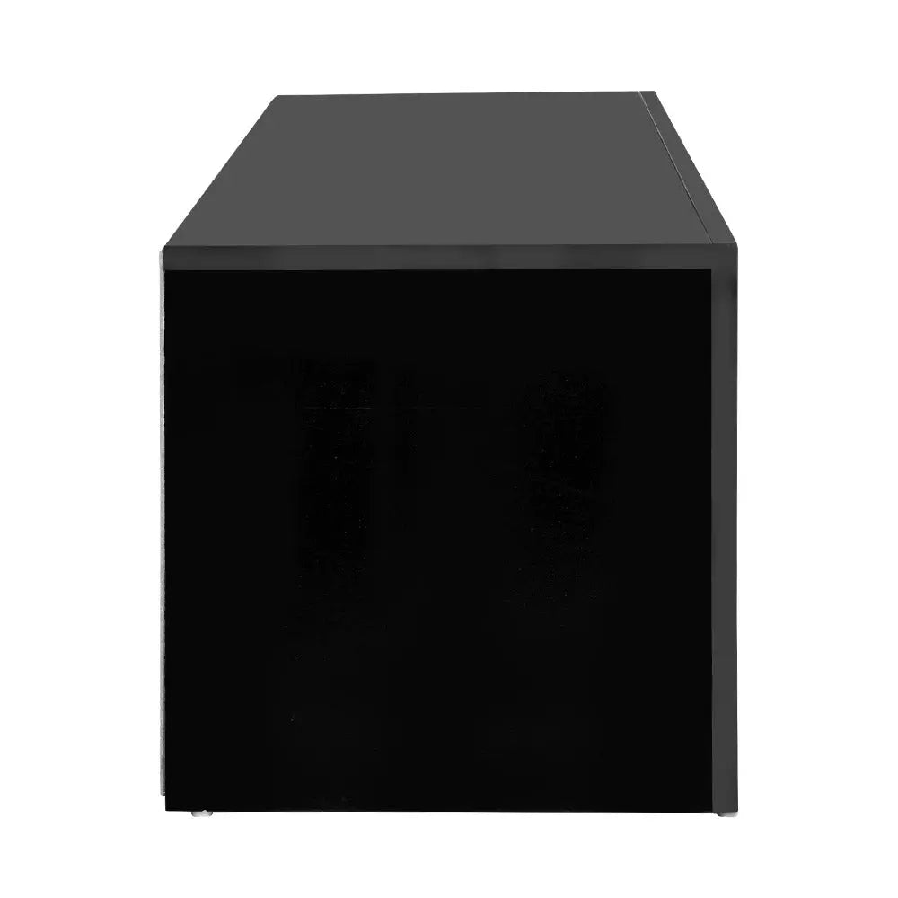 Artiss 130cm RGB LED TV Stand Cabinet Entertainment Unit Gloss Furniture Black Deals499