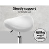 Artiss 2x Salon Stool Saddle Swivel Chair White from Deals499 at Deals499