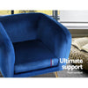 Artiss Armchair Lounge Arm Chair Sofa Accent Armchairs Chairs Couch Velvet Navy Deals499