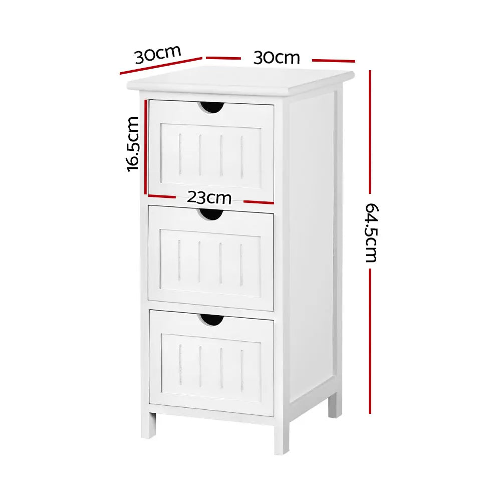 Artiss Bedside Table - White Deals499