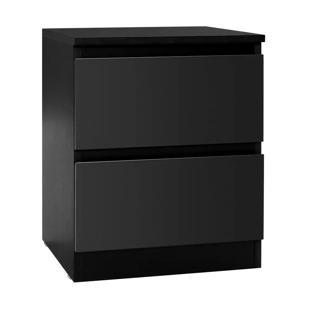 Artiss Bedside Tables Drawers Side Table Bedroom Furniture Nightstand Black Lamp Deals499