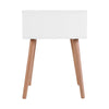 Artiss Bedside Tables Drawers Side Table Storage Cabinet Nightstand Solid Wood Legs Bedroom White Deals499