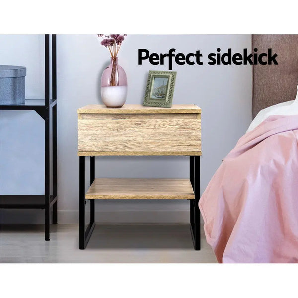 Artiss Chest Style Metal Bedside Table Deals499