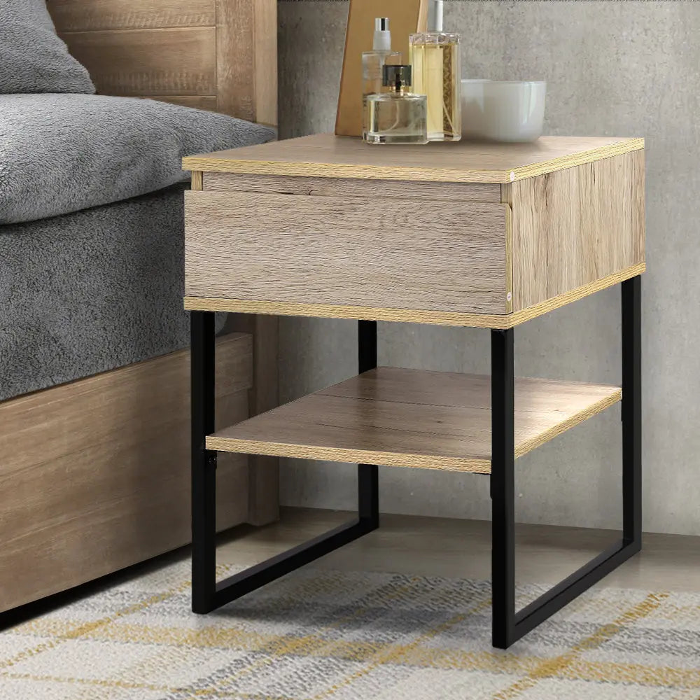 Artiss Chest Style Metal Bedside Table Deals499