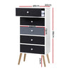 Artiss Chest of Drawers Dresser Table Tallboy Storage Cabinet Furniture Bedroom Deals499