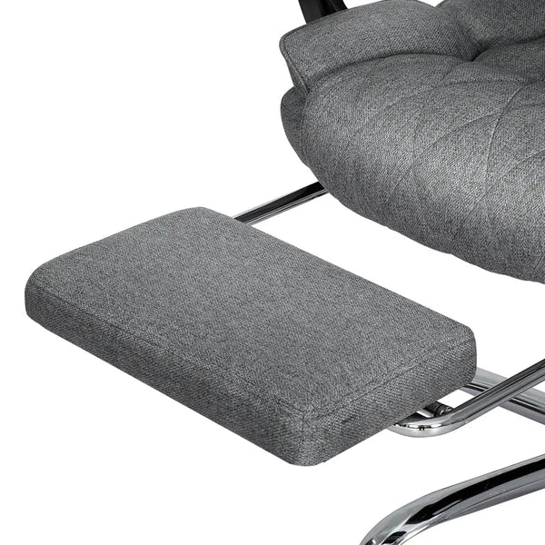 Artiss Executive Office Chair Fabric Footrest Grey from Deals499 at Deals499