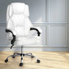 Artiss Executive Office Chair Leather Recliner White from Deals499 at Deals499