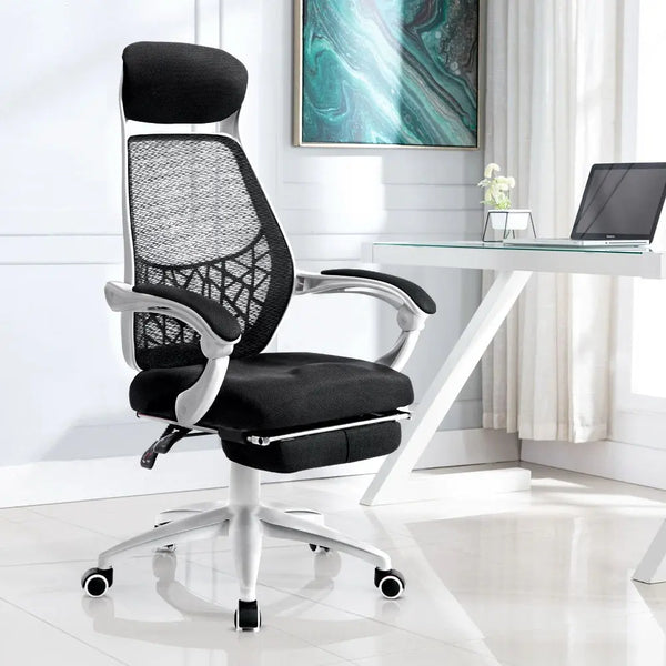 Artiss Gaming Office Chair Computer Desk Chair Home Work Study White Deals499