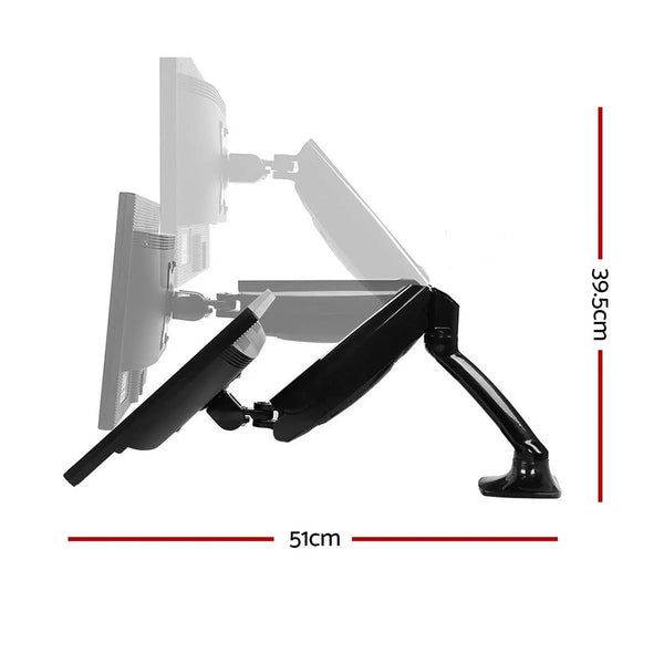 Artiss Monitor Arm Mount Single Gas Black Deals499