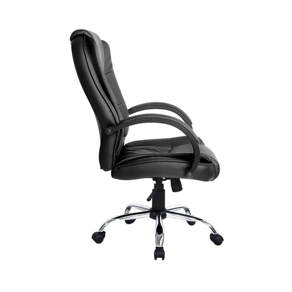 Artiss Office Chair Gaming Computer Chairs Executive PU Leather Seating Black Deals499