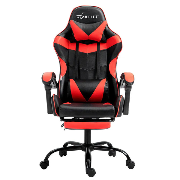 Artiss Office Chair Gaming Computer Executive Chairs Racing Seat Recliner Red Deals499