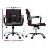 Artiss Office Chair PU Leather Mid Back Black from Deals499 at Deals499