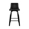 Artiss Set of 2 Wooden PU Leather Bar Stool - Black Deals499