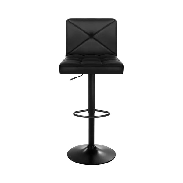 Artiss Set of 4 Bar Stools PU Leather Criss Cross Style - Black and Chrome Deals499