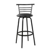 Artiss Set of 4 PU Leather Bar Stools - Black and Steel Deals499