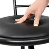 Artiss Set of 4 PU Leather Bar Stools - Black and Steel Deals499