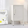 ArtissIn Mini Metal Locker Storage Shelf Organizer Cabinet Bedroom White Deals499