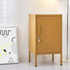 ArtissIn Mini Metal Locker Storage Shelf Organizer Cabinet Bedroom Yellow Deals499