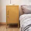 ArtissIn Mini Metal Locker Storage Shelf Organizer Cabinet Bedroom Yellow Deals499