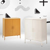 ArtissIn Sweetheart Metal Locker Storage Shelf Organizer Cabinet Buffet Sideboard White Deals499