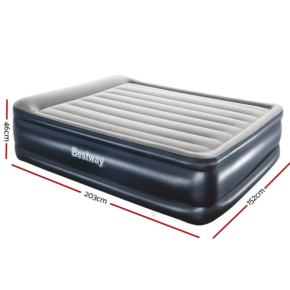 Bestway Queen Air Bed Inflatable Mattress Sleeping Mat Built-in Pump from Deals499 at Deals499