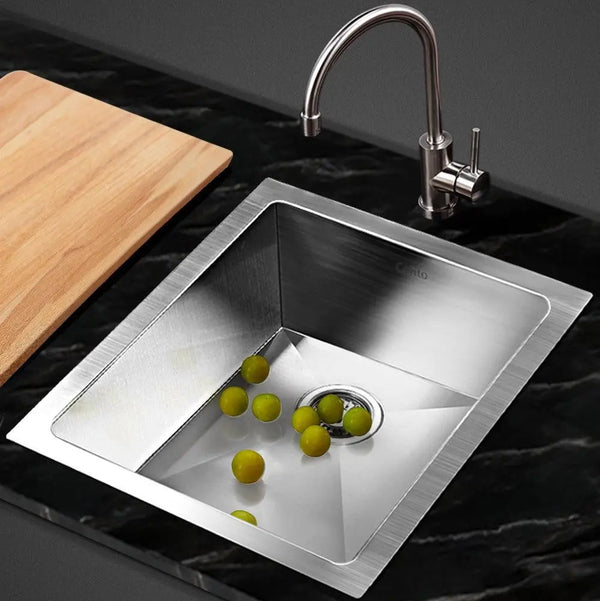 Cefito 39cm x 45cm Stainless Steel Kitchen Sink Under/Top/Flush Mount Silver Deals499