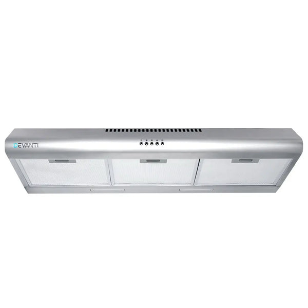 DEVANTI Fixed Range Hood Rangehood Stainless Steel Kitchen Canopy 90cm 900mm Deals499