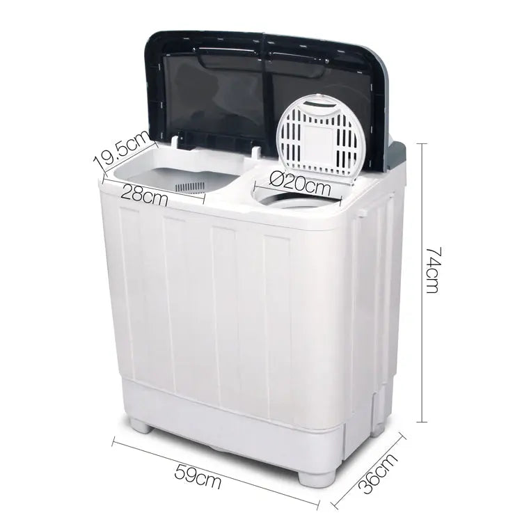 Devanti 5KG Mini Portable Washing Machine - White Deals499