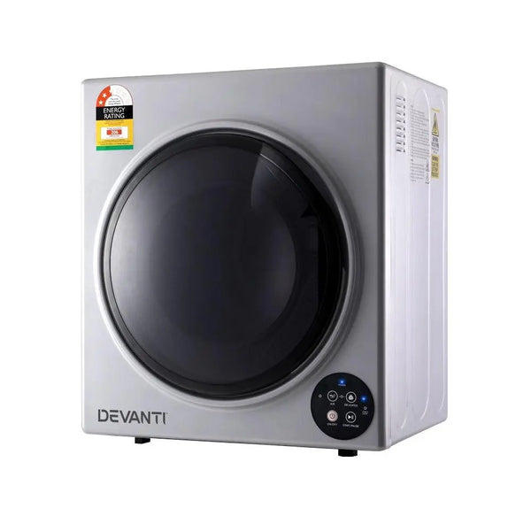 Devanti 5kg Vented Tumble Dryer - Silver Deals499