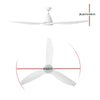 Devanti 64'' DC Motor Ceiling Fan With Light LED Remote Control Fans 3 Blades Deals499