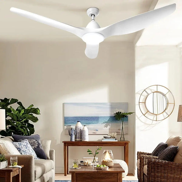 Devanti 64'' DC Motor Ceiling Fan With Light LED Remote Control Fans 3 Blades Deals499