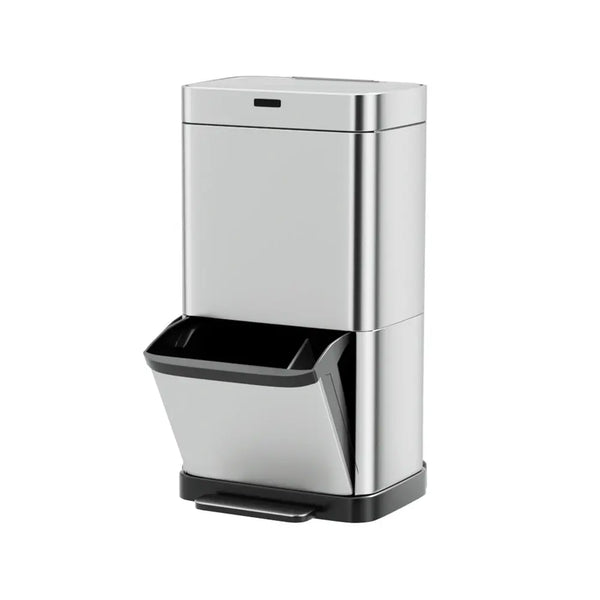 Devanti 70L Motion Sensor Bin Pedal Bins Automatic Siver from Deals499 at Deals499