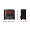 Devanti Electric Fireplace 3D Flame Effect Timer Portable Indoor Heater 2000W Deals499