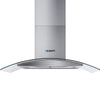 Devanti Range Hood 900mm Rangehood Kitchen Stainless Glass Canopy 90cm Deals499