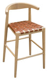 Elliot Genuine Leather Barstool - Set of 2 (Natural) from Deals499 at Deals499