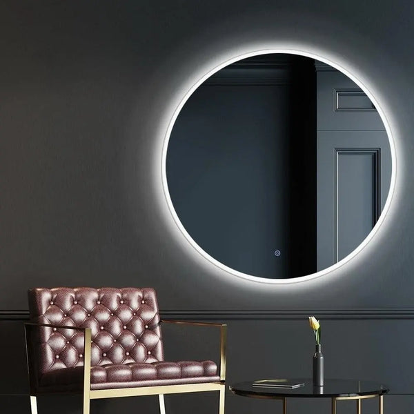 Embellir LED Wall Mirror Bathroom Mirrors With Light 90CM Decor Round Decorative Deals499