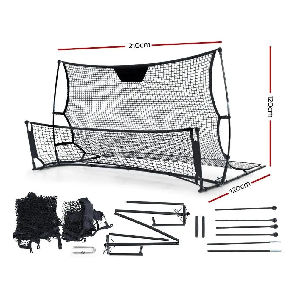 Everfit Portable Soccer Rebounder Net Volley Training Football Goal Trainer XL Deals499