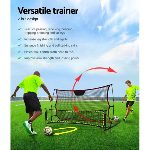 Everfit Portable Soccer Rebounder Net Volley Training Football Goal Trainer XL Deals499