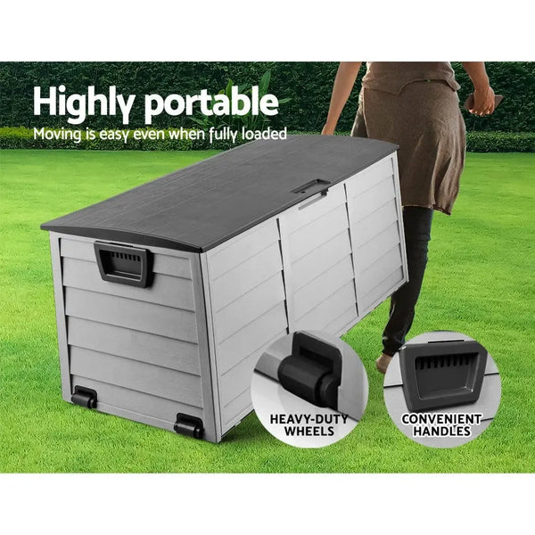 Gardeon 290L Outdoor Storage Box - Black Deals499