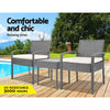 Gardeon 3-piece Outdoor Set - Grey Deals499