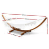 Gardeon Double Tassel Hammock with Wooden Hammock Stand Deals499