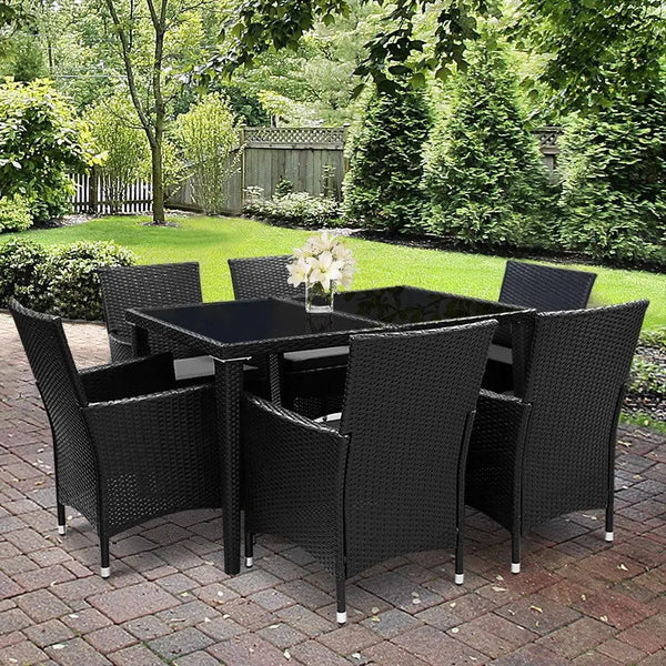 Gardeon Outdoor Furniture 7pcs Dining Set Deals499