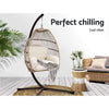 Gardeon Outdoor Furniture Egg Hanging Swing Chair Stand Wicker Rattan Hammock Deals499