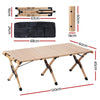 Gardeon Outdoor Furniture Wooden Egg Roll Picnic Table Camping Desk 120CM Deals499