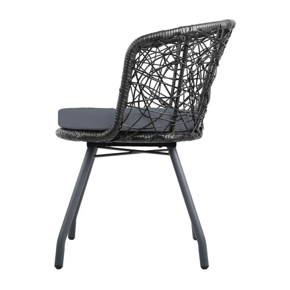 Gardeon Outdoor Patio Chair and Table - Black Deals499