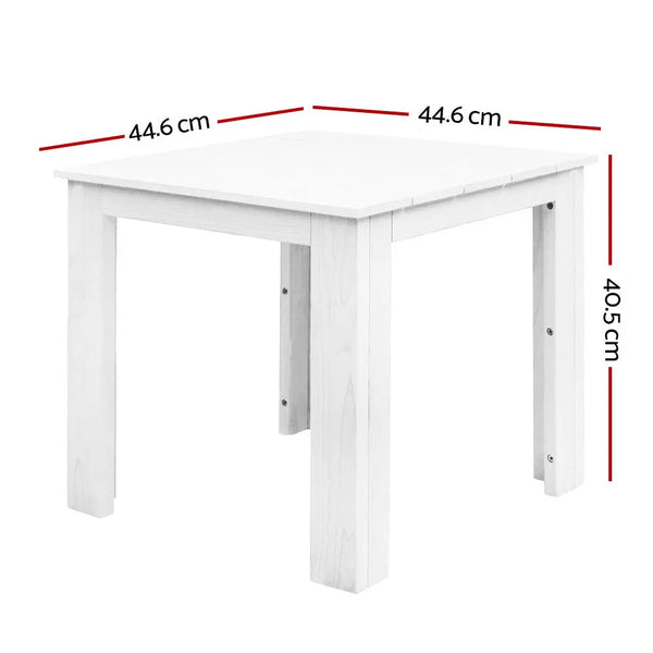 Gardeon Outdoor Side Beach Table - White Deals499